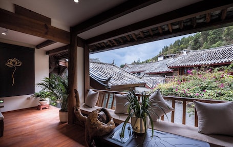 Family Twin Room, Courtyard View | Balcony view. The Ripplewood Sanctum
