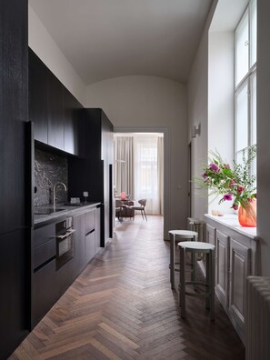 Interior - High-End 2BR Apt. with A/C & Parking by EasyBNB Premium (Prague)