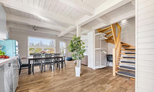 Ferienhaus "Bernsteinblau" in Schönberg-Holm nahe Sandstrand und mit Sauna