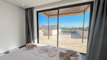 Vila luxo, banheiro privativo, vista para o jardim