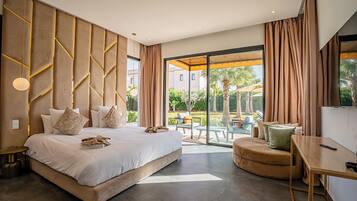 Deluxe-villa - privat badeværelse - udsigt til have