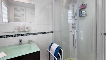 Shower, hair dryer