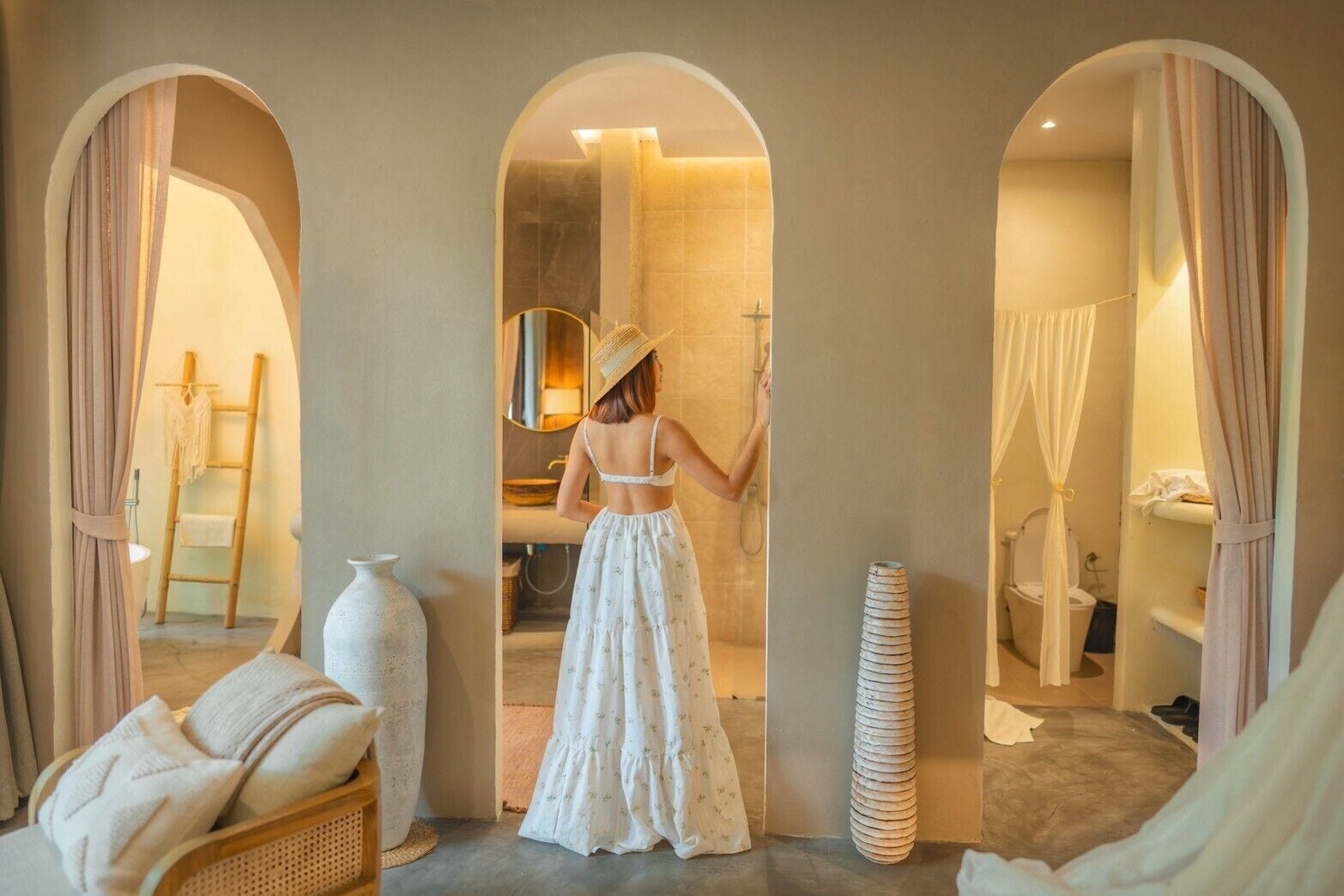 奢华别墅, 露台, 花园景观