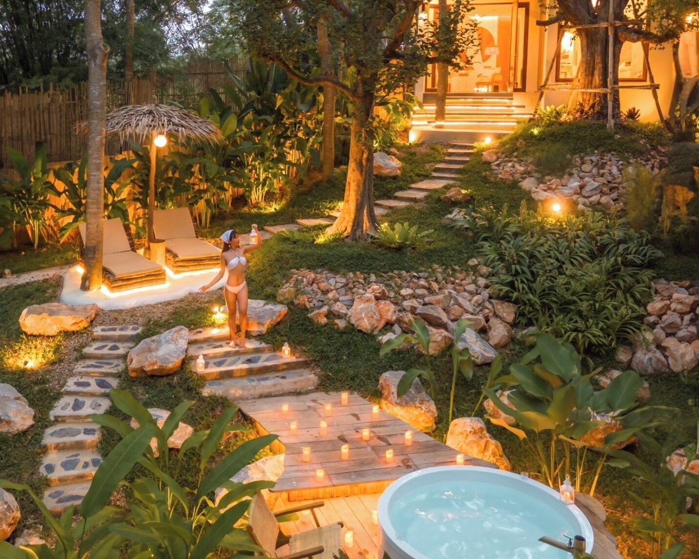 豪華別墅, 花園景觀 | 起居區