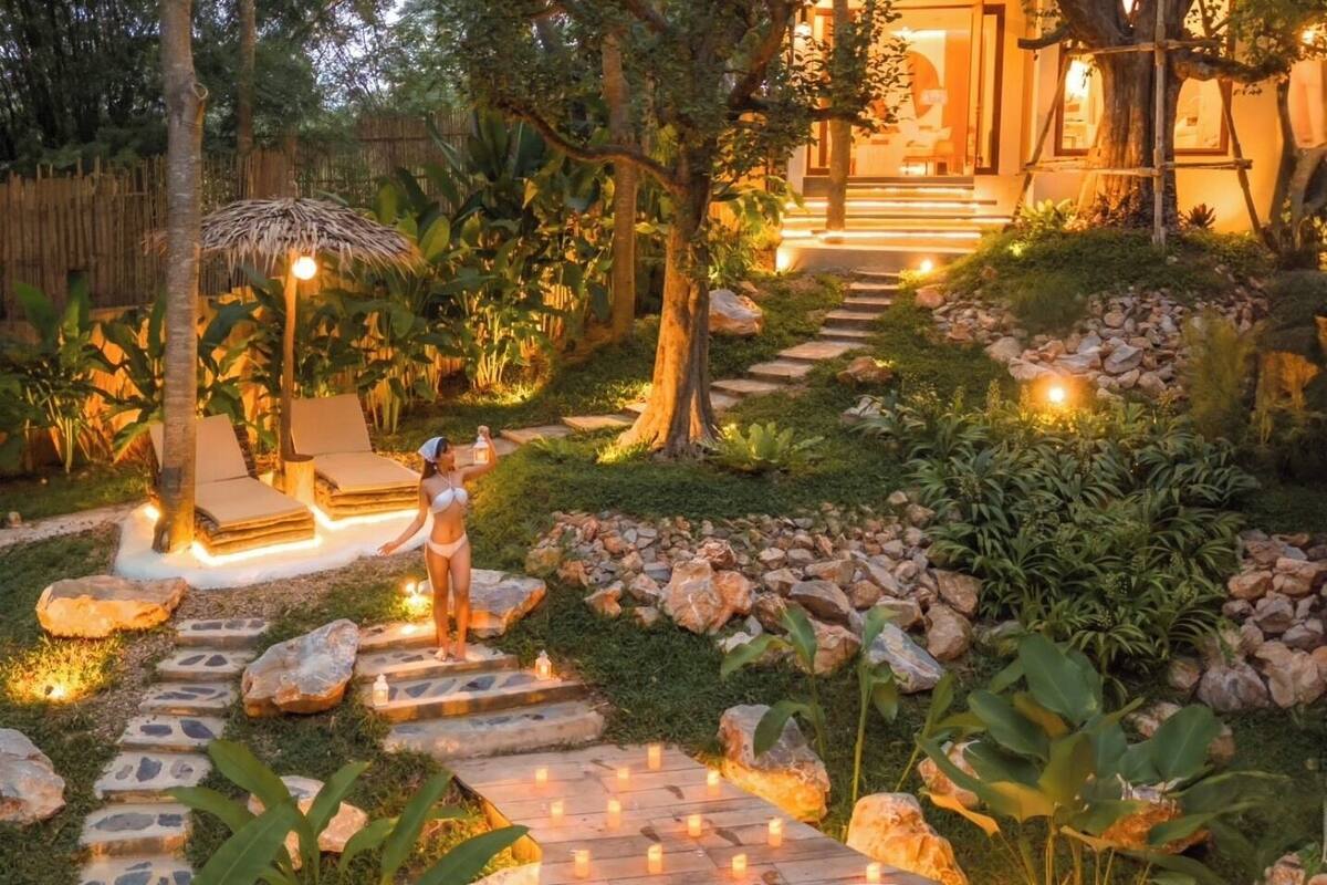 豪華別墅, 花園景觀 | 起居區