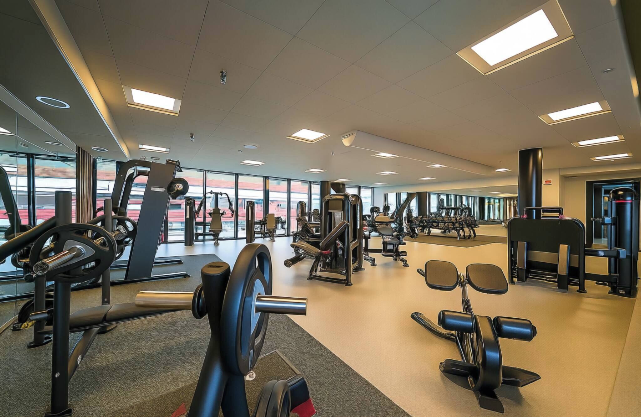 Apartment, 1 Bedroom, Accessible, City View | Fitness studio