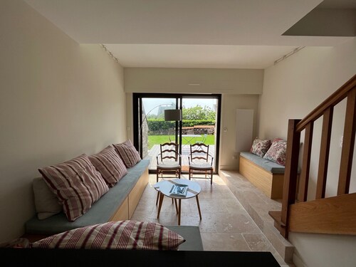 House and garden 3 bedrooms facing the beach Arzon Golf du Morbihan