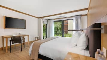 Premium studio suite | Lakens van Egyptisch katoen, luxe beddengoed, individueel gemeubileerd