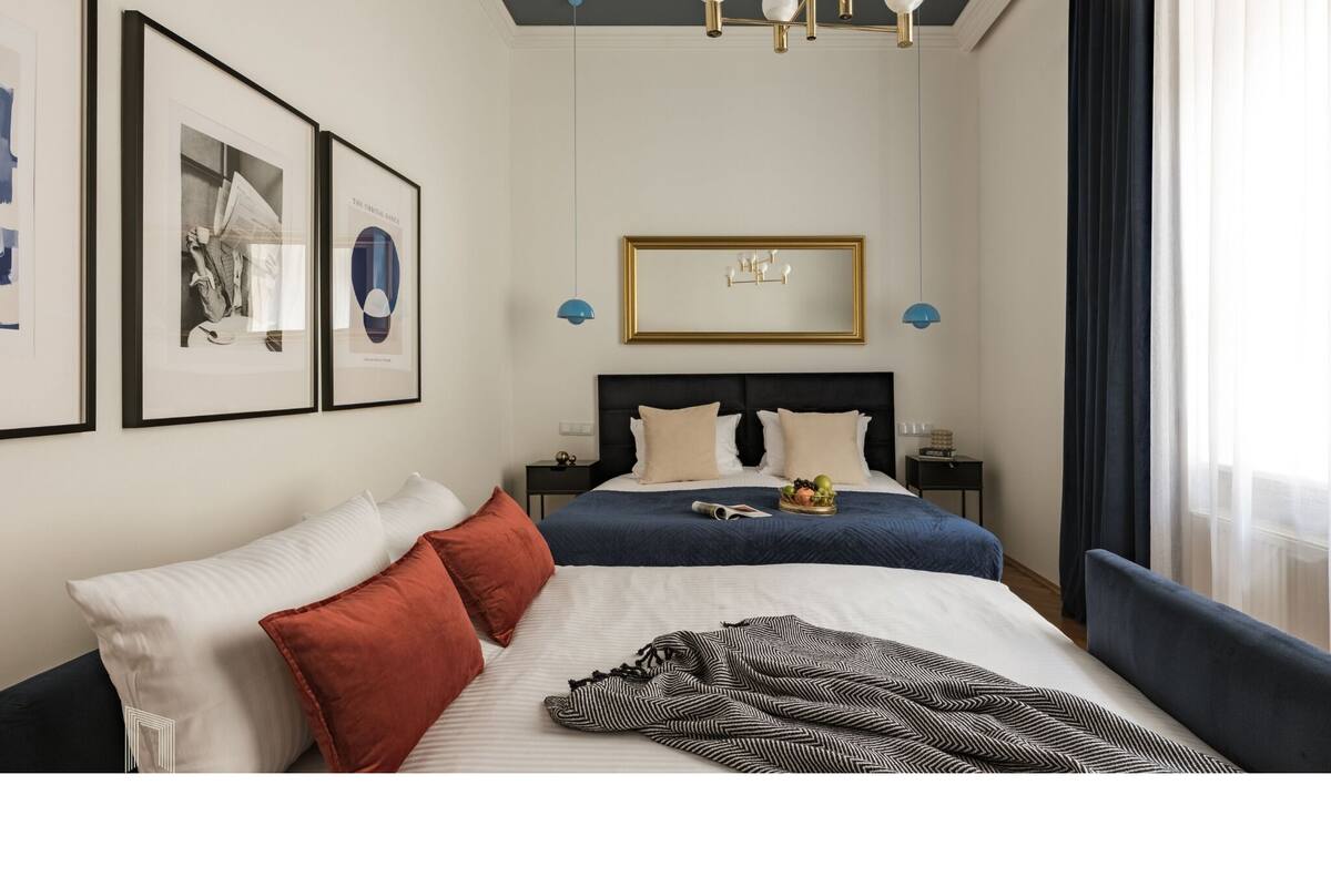 Deluxe-Studiosuite | Bügeleisen/Bügelbrett, kostenloses WLAN, Bettwäsche