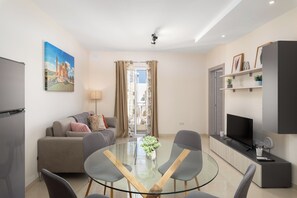 Apartment, 2 Bedrooms, Balcony | Living area