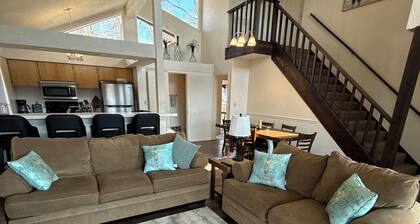 Margarita Manor on Staniel Cay is a spacious 4 bed, 4.5 bath home in Margaritaville Resort, Osage Beach. Sleeps 14 with resort amenities including pools, dining, golf, and nearby boat rentals. Perfect for family getaways near the lake.