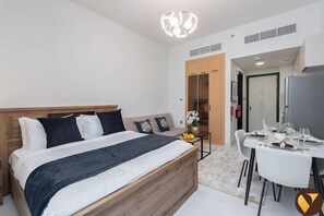 Estúdio superluxo, sacada, vista para a cidade