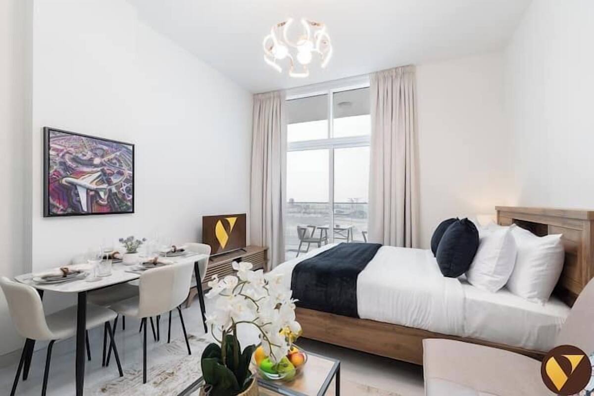 Studio Cao cấp, ban công, quang cảnh thành phố