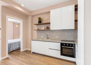 Apartment, City View | Private kitchen - HB apartments Jikia Residence (Tbilisi)