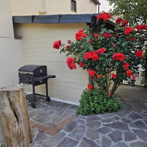 Terrace/patio - Apartment with Garden and Jacuzzi in Mugello (Barberino di Mugello)