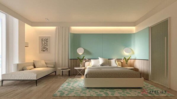 Deluxe-Dreibettzimmer, Meerblick