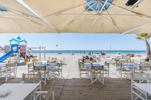 Private beach nearby, sun loungers, beach umbrellas, beach towels