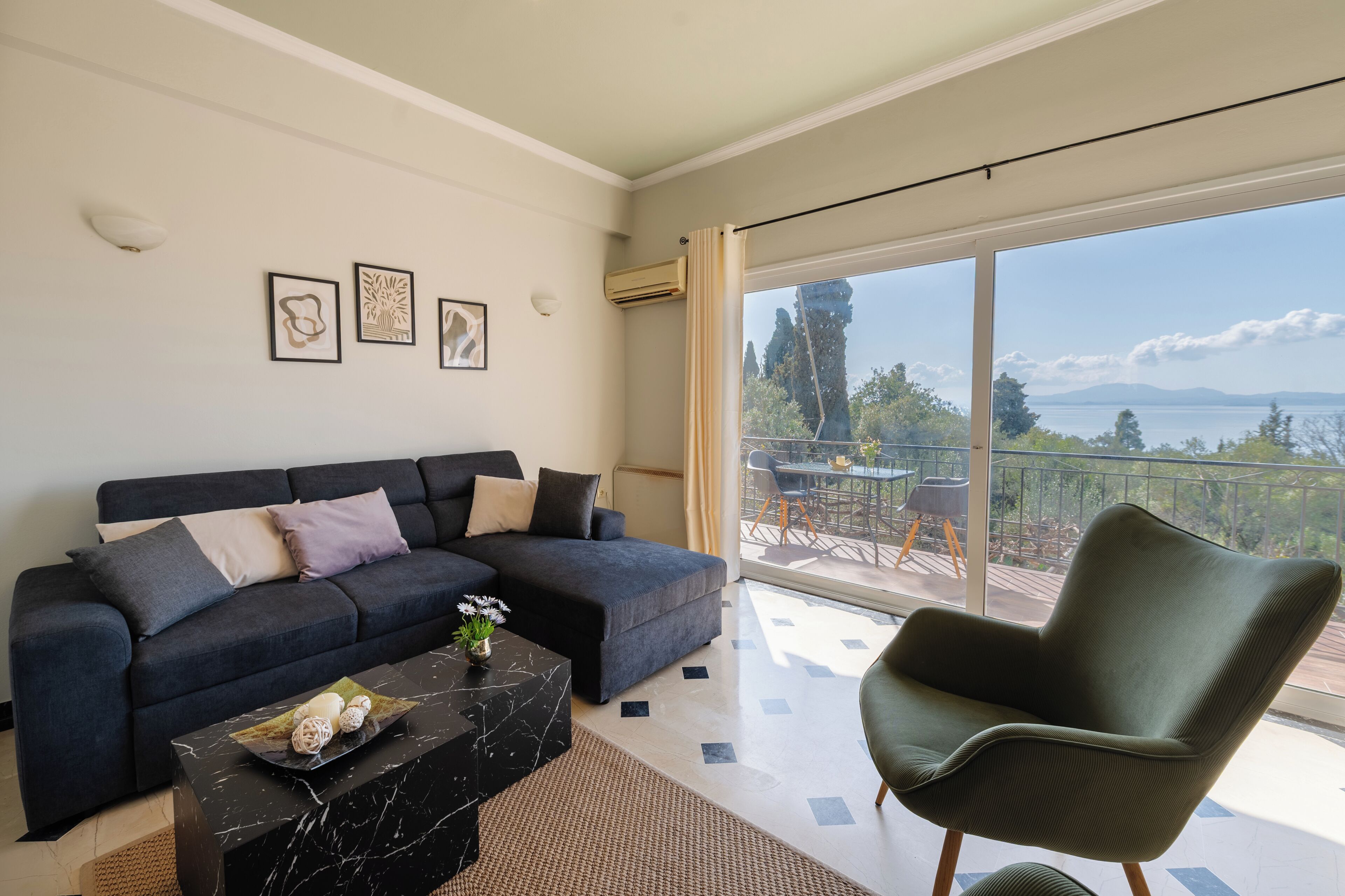 Appartamento Superior, vista mare | Area soggiorno