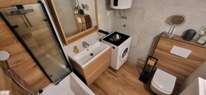 Serviettes fournies, savon, papier toilette