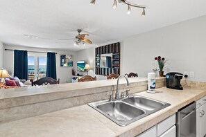 Fridge, microwave, oven, stovetop - ~ 1Br/1Ba ~ Gulf View ~ Pool ~ Tradewinds 33 ~ (Miramar Beach)