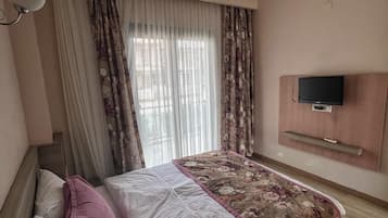 Familieleilighet, balkong, sjøutsikt