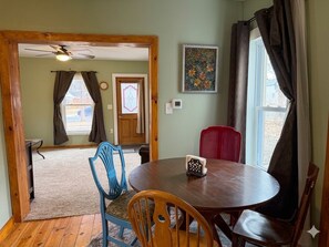 Dining - Walk to Kinni River & Downtown | Honeydew Cottage (River Falls)