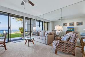 Condo, 1 Bedroom | Living area - Napili Point Point-front Oceanview Condo - Unit B3 1 Bedroom Condo (Lahaina)