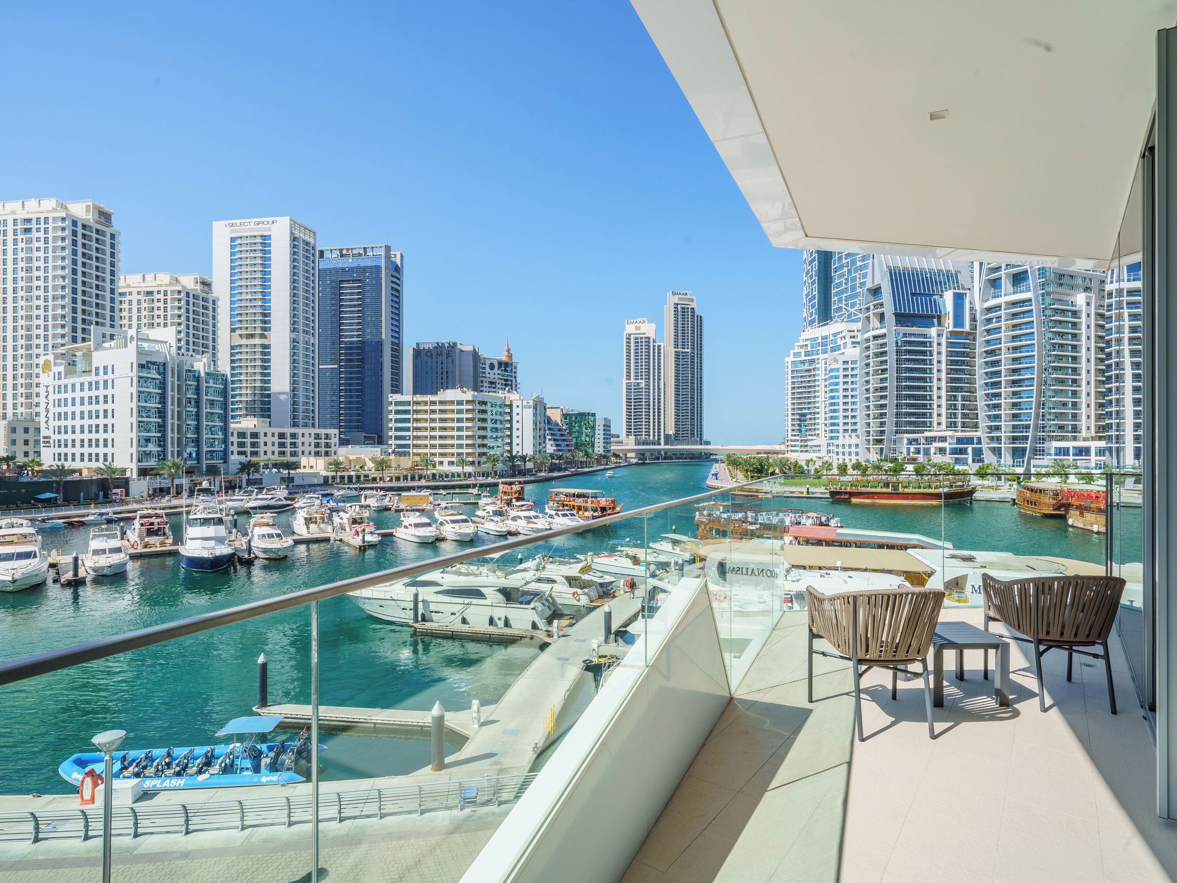 Luxury Apartment, Balcony, Marina View | Property grounds