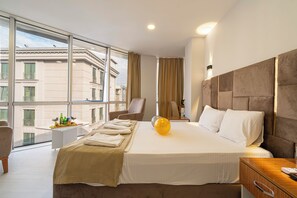 Comfort kamer, uitzicht op stad