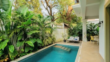 Luksusvilla, balkong, byutsikt | Basseng