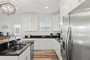 House, Resort View | Private kitchen | Full-sized fridge, microwave, oven, stovetop - Beach House - Coastal Dreaming (Port St. Joe)