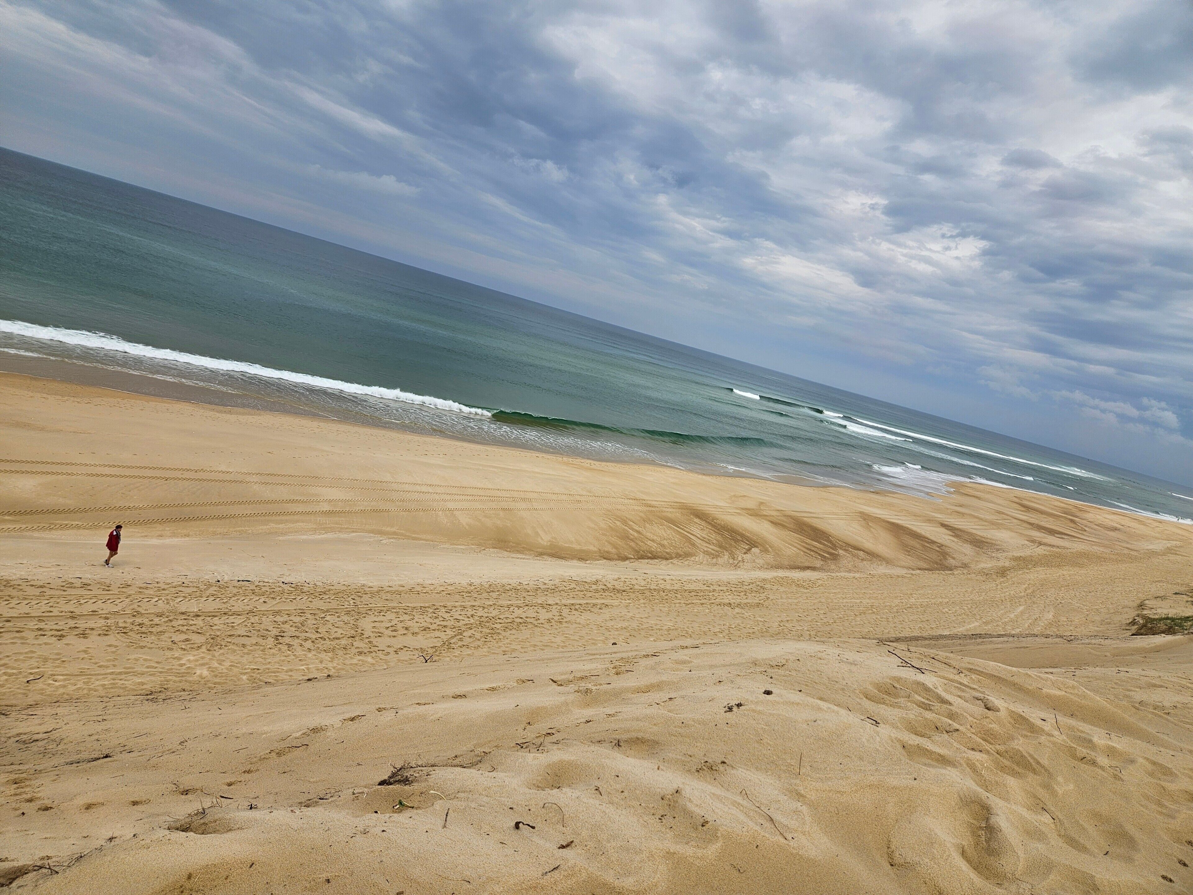 Vlak bij het strand