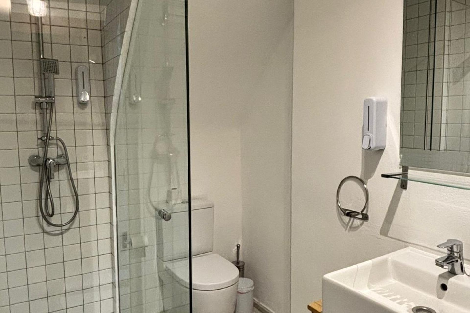 Hair dryer, towels