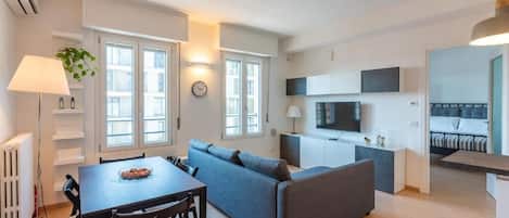 豪華公寓, 庭園景 | 客廳