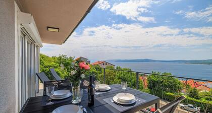 Modern penthouse apartment with fantastic sea views