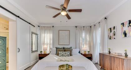 4-bedroom house 5 min from Masters - back apartment - two kitchens - BBQ - games