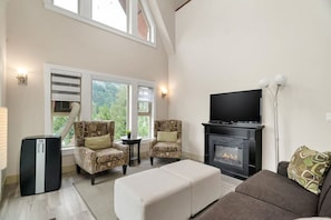 Fernseher, Kamin