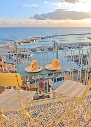 Outdoor dining - Belvedere & Blu - Panorama 180° - Breathtaking Ocean View (Sciacca)