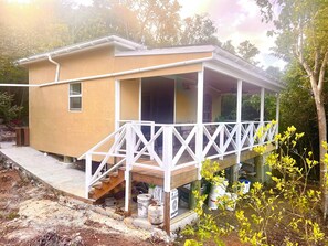 Exterior - NEW & PRIVATE Cottage: Ocean Views, A/C, Solar, WiFi, Covered Porch (St. John)
