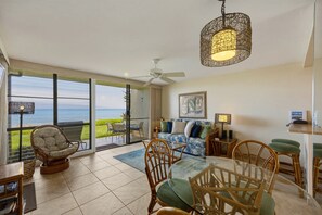 TV, books - NEW! Oceanfront Maui Point Condo Sleeps 4 - Unit A3 (Lahaina)