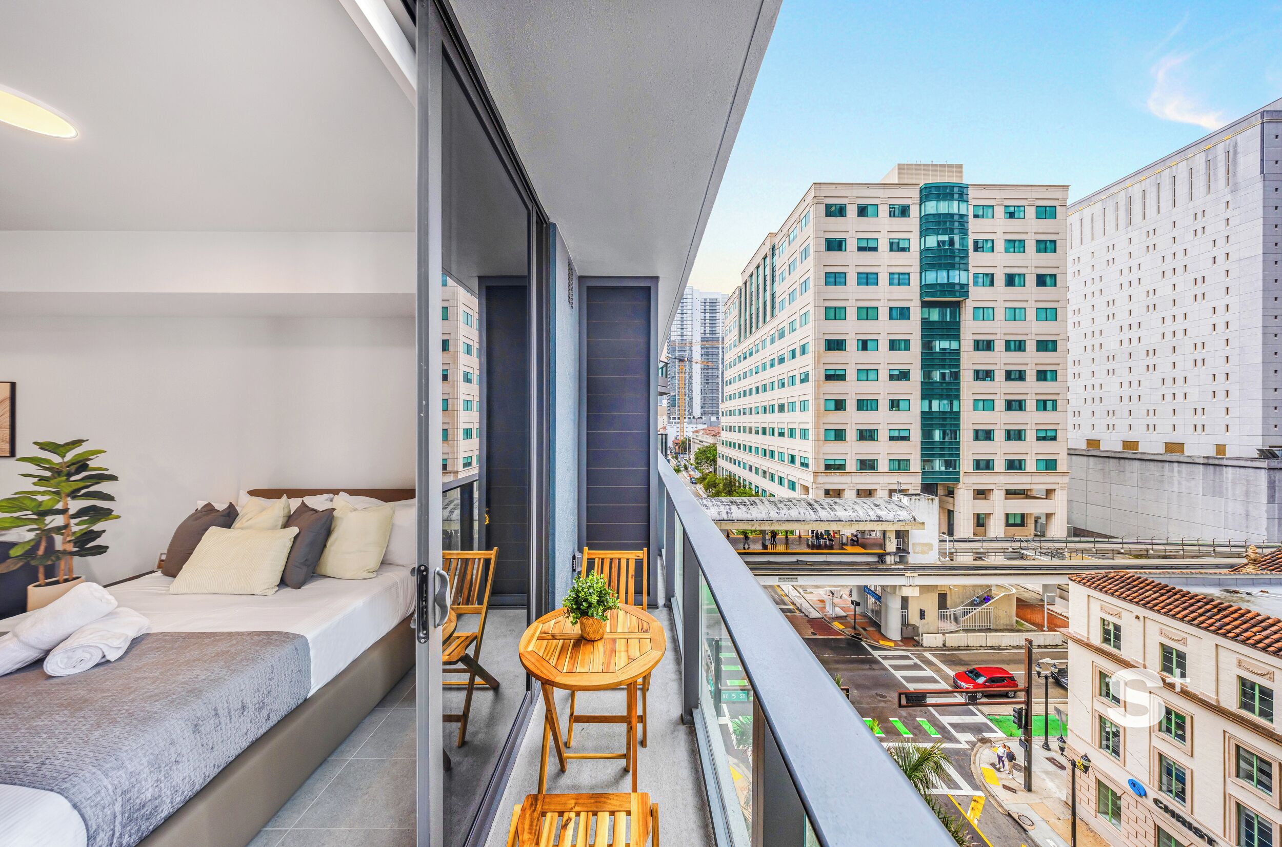 Studio, Balcony, City View | Property grounds