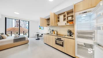 Studio, Balkon, Stadtblick | Eigene Küche