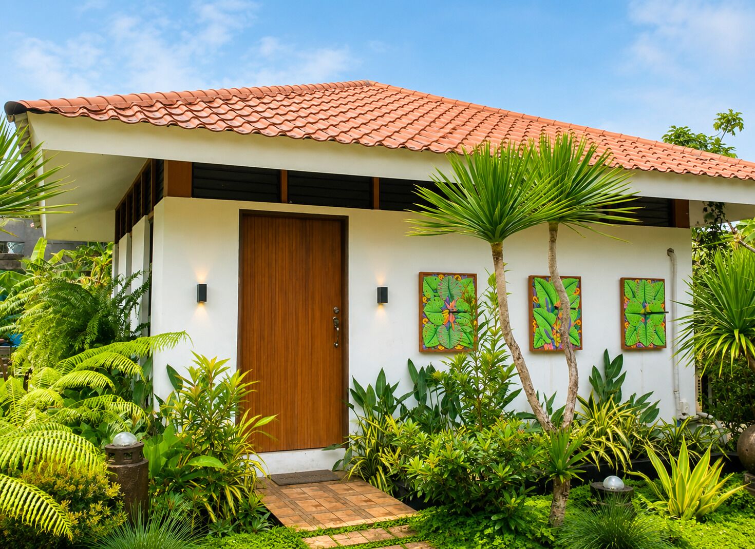 Deluxe bungalow, uitzicht op tuin | Gratis wifi