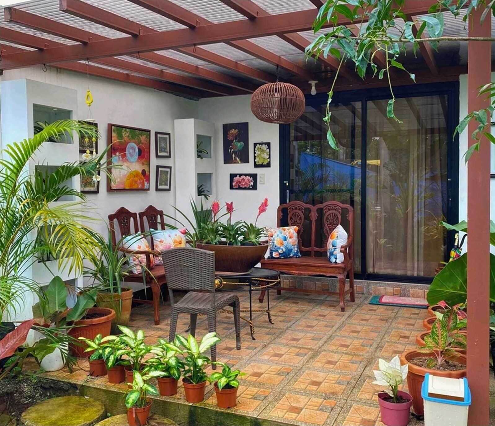 Bungalow Deluks, pemandangan kebun