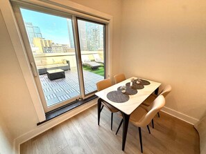 Dining - Skyline Balcony | Luxury & Cozy Center City 1BRApt (Philadelphia)