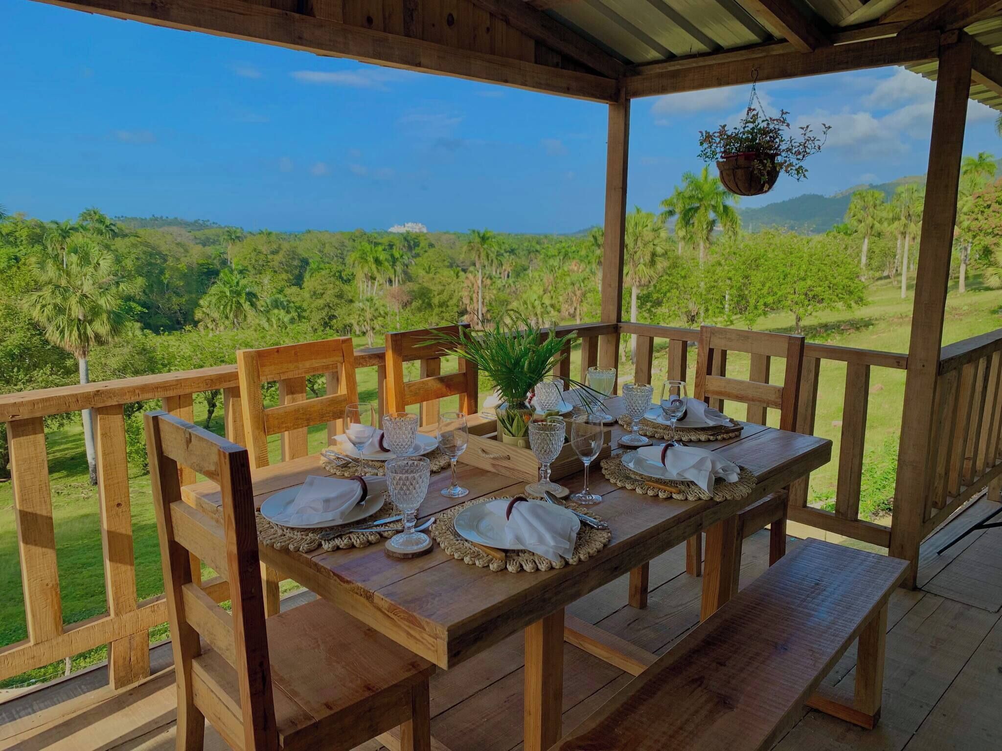 Cabin, 2 Bedrooms, Smoking, Private Pool | Outdoor dining