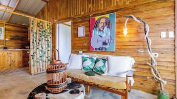 Kabin, 2 kamar tidur, Boleh Merokok, kolam renang pribadi | Ruang keluarga