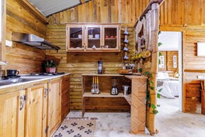 Cabin, 2 Bedrooms, Smoking, Private Pool | Interior