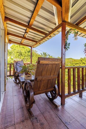 Cabin, 2 Bedrooms, Smoking, Private Pool | Terrace/patio