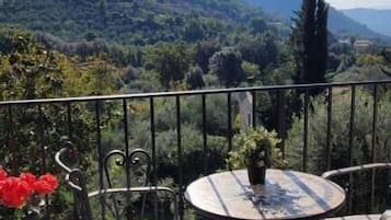 Doppia Superior, balcone, vista montagna | Ristorazione all'aperto